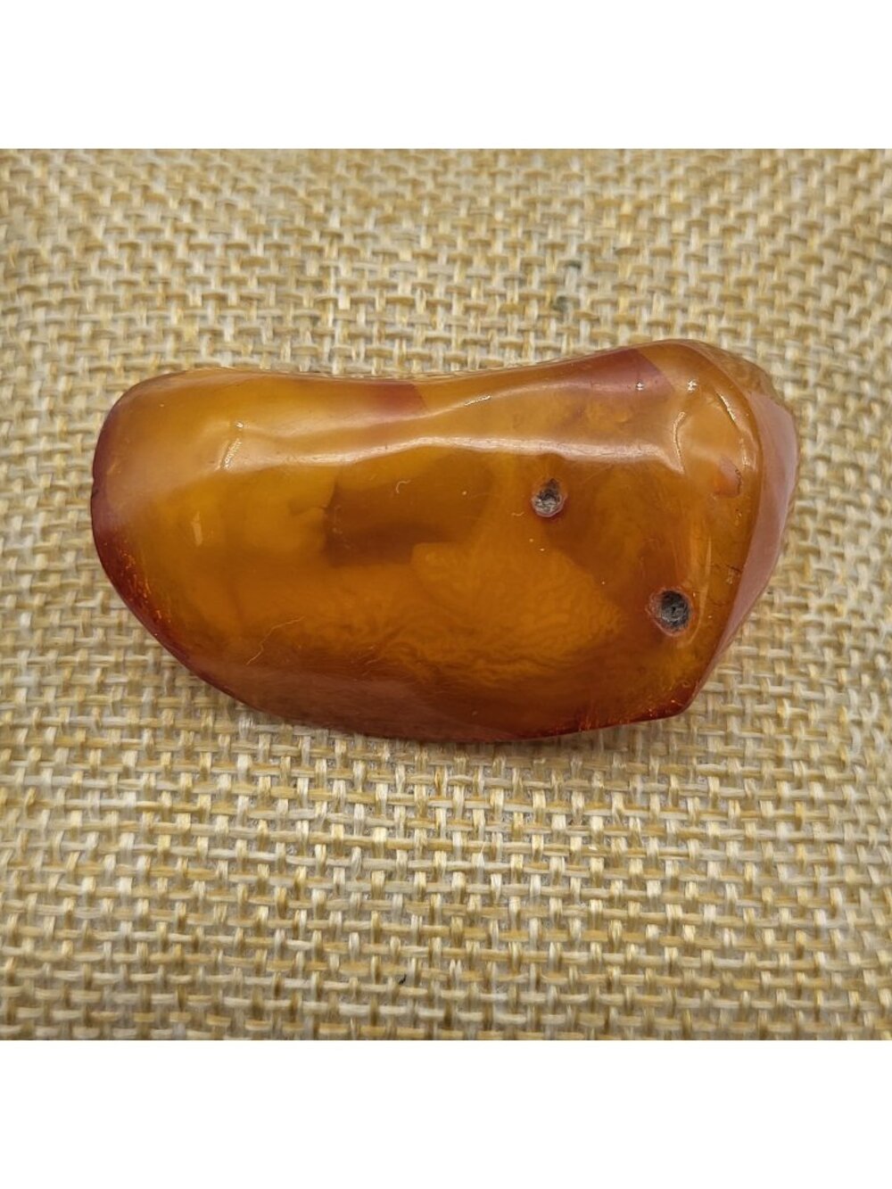 Vintage Natural Amber Chunk Brooch Pin Minimalist MCM Boho